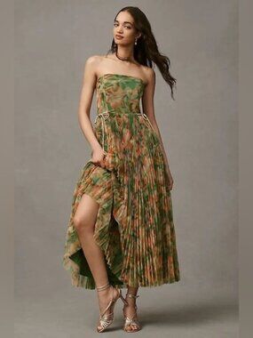 Hutch | Dresses | Hutch Corene Navy Strapless Floral Tulle Aline Midi Dress  New In Polybag | Poshmark